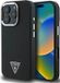Guess Grained Triangle Case Zwart iPhone 16 Pro