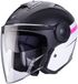 Caberg Soho Zephir Mat Zwart Wit Roze Jethelm - Helm