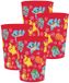 Pokémon thema drinkbeker - 4x - steenrood - melamine - 250 ml - onbreekbaar - kinder bekers