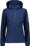 CMP Softshelljas Dames Polyester/elastaan Marineblauw Mt 50