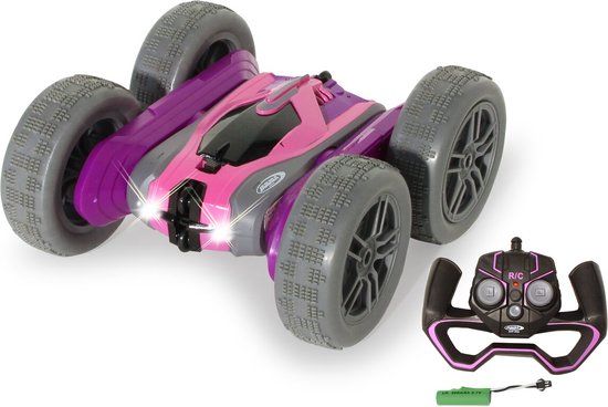 Jamara SpinX Stuntcar radiografisch bestuurbaar model Stuntauto Elektromotor Roze