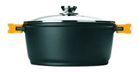 Ibili Evolution Braadpan Gietaluminium Glas Zwart 24 cm