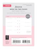 Filofax Pocket Confetti Week om dagboek 2027 te bekijken 27-68291