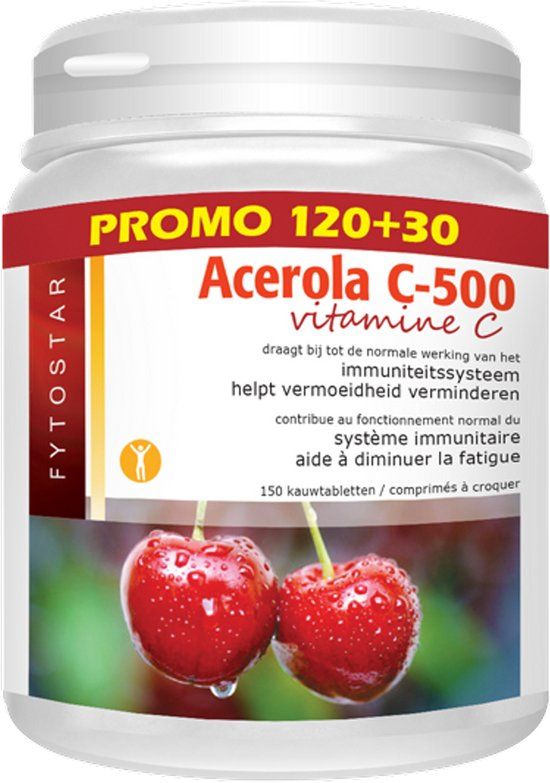 Fytostar Acerola C 500 - Vitamine C - 150 kauwtabletten