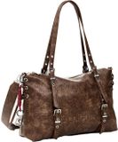Desigual Sac porté épaule Half Logo Lanuza Sac shopping Marron foncé