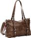 Desigual Sac porté épaule Half Logo Lanuza Sac shopping Marron foncé