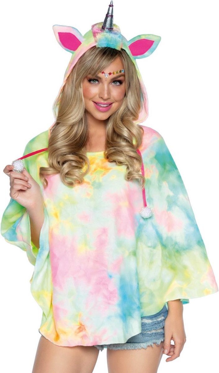 Leg Avenue Kostuum Unicorn Poncho Multicolours