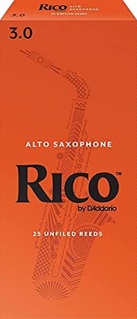 D'Addario Rico Alto Saxophone Reeds - Strength 3.0 - Box of 25
