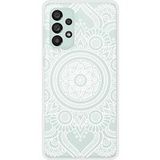 Samsung Galaxy A73 5G Siliconen hoesje Mandala wit