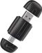 Siltcon® 2-in-1 Geschikt voor Carplay Dongle - Geschikt voor Android Auto Dongle - Draadloos -USB-A & USB-C - Zwart - Ultra Compact