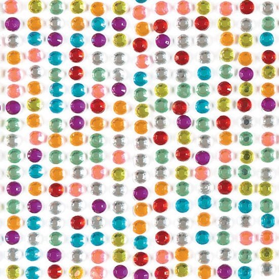 Baker Ross Strips met zelfklevende edelstenen in regenboogkleuren 36 stuks per verpakking