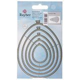 Rayher Hobby 59237000 Nesting Balloon stansvormen, 5-delig, 9,5 x 12 cm