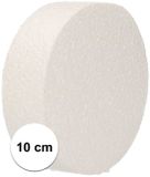 Merkloos 3x Piepschuim schijf 10 cm breed en 3 cm dik