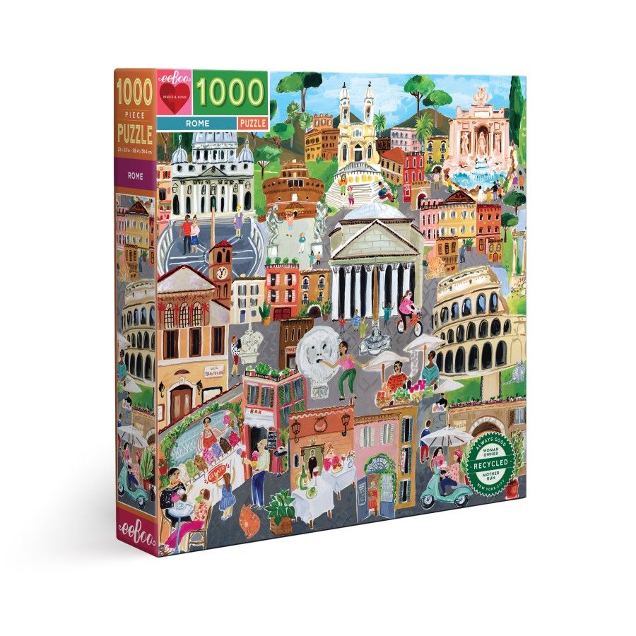 Eeboo Rome Puzzel (1000 stukjes) - 0689196512599