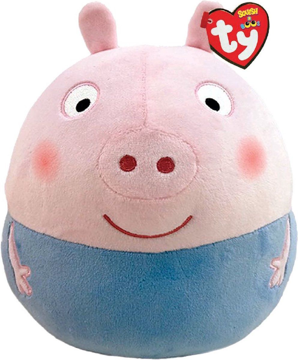 TY Squish a Boo Peppa Pig George 31cm - Roze - Pluche - Unisex