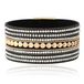 Deja Jewels DEJA Brede Armband goudkleurig met kristallen in zwart