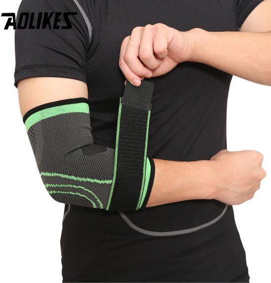Aolikes Verstelbare Elleboog Brace band maat L