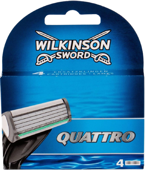 Wilkinson Sword quattro scheermesjes 4 stuks