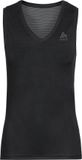 ODLO BL TOP V-neck Singlet ACTIVE F-DRY LIGHT - black - Vrouwen - Maat XXL