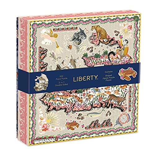 Mudpuppy Press Liberty Maxine 500 Piece Double Sided Puzzle With Shaped Pieces