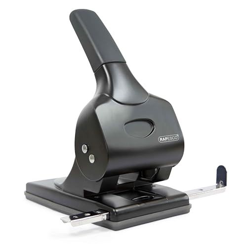 Rapesco 1015 Heavy Duty ALU 65 2-Gaats Perforator, 65 Vel Capaciteit