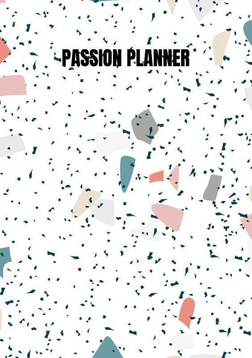 Passion Planner - 12 maanden - wekelijks - A5 - Zachte kaft - Marmer blauw