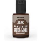 AK Interactive AK12104 Precisie-spanellinnen, donkerbruin, 30 ml