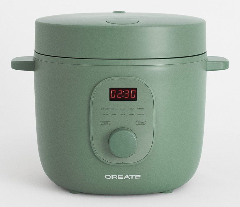 CREATE - Elektrische rijstkoker 2 L met stoommandje - Sage