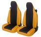 Auto Lupex Auto Accessori Autostoelhoezen compatibel met Smart fortwo 450 451 en 453 1 2 3-serie stof polyester (zwart-geel)
