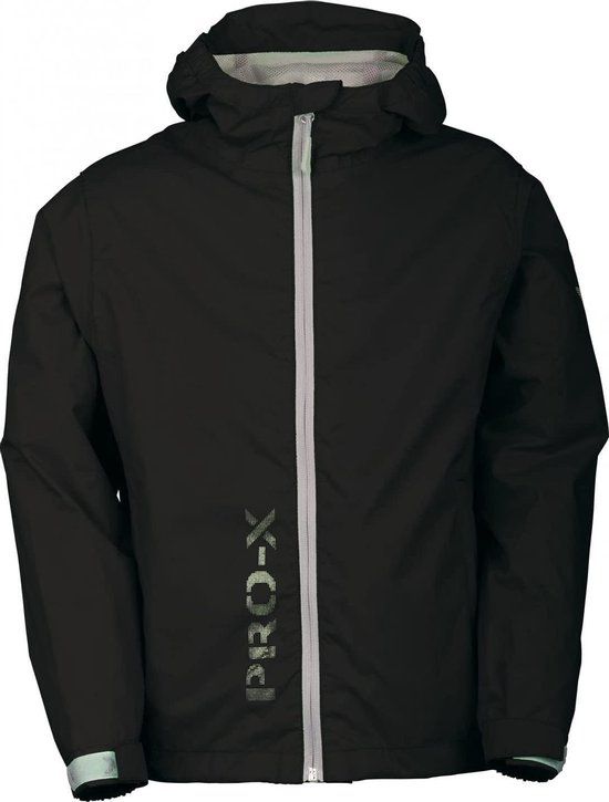 Pro-x Elements Regenjas Flashy Junior Polyamide Zwart Maat 128