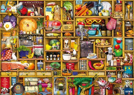 Ravensburger Colin Thompson Kurioses Küchenregal 1000 stukjes Legpuzzel
