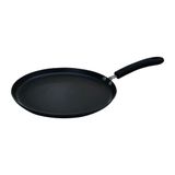 Sitram 714599 Crêpemaker van geperst aluminium zwart Ø 28 cm - Whitford Xylan 2-laags anti-aanbaklaag zonder PFOA - warmteresistente soft-touch handgreep - alle warmtebronnen behalve inductie