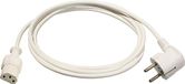 as - Schwabe 70870 Kaltgeräte-Zuleitung 70 C, 2m H05VV-F 3G0,75, weiß, IP20 Innenbereich