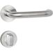 Hermat béquille BASIC 01 en acier inoxydable, WC - salle de bain acier inoxydable mat
