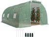 Outsunny Serre tunnel 450x300x200 cm Vert