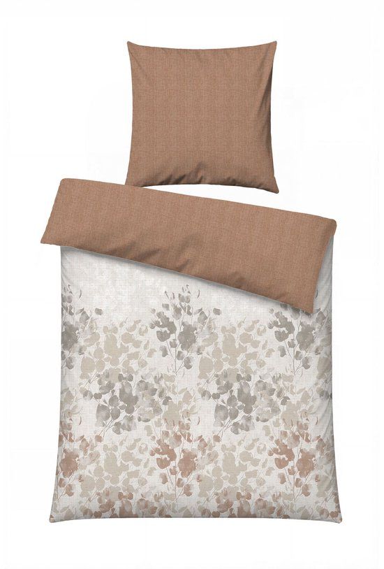 Nuit L'Essentiel Maison Blatt Dekbedovertrek Satijn Grijs 135x200