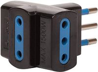 Brennenstuhl, Adapter 3 stopcontacten IT 16A 2 P+T zwart 3x IT, Euro => IT