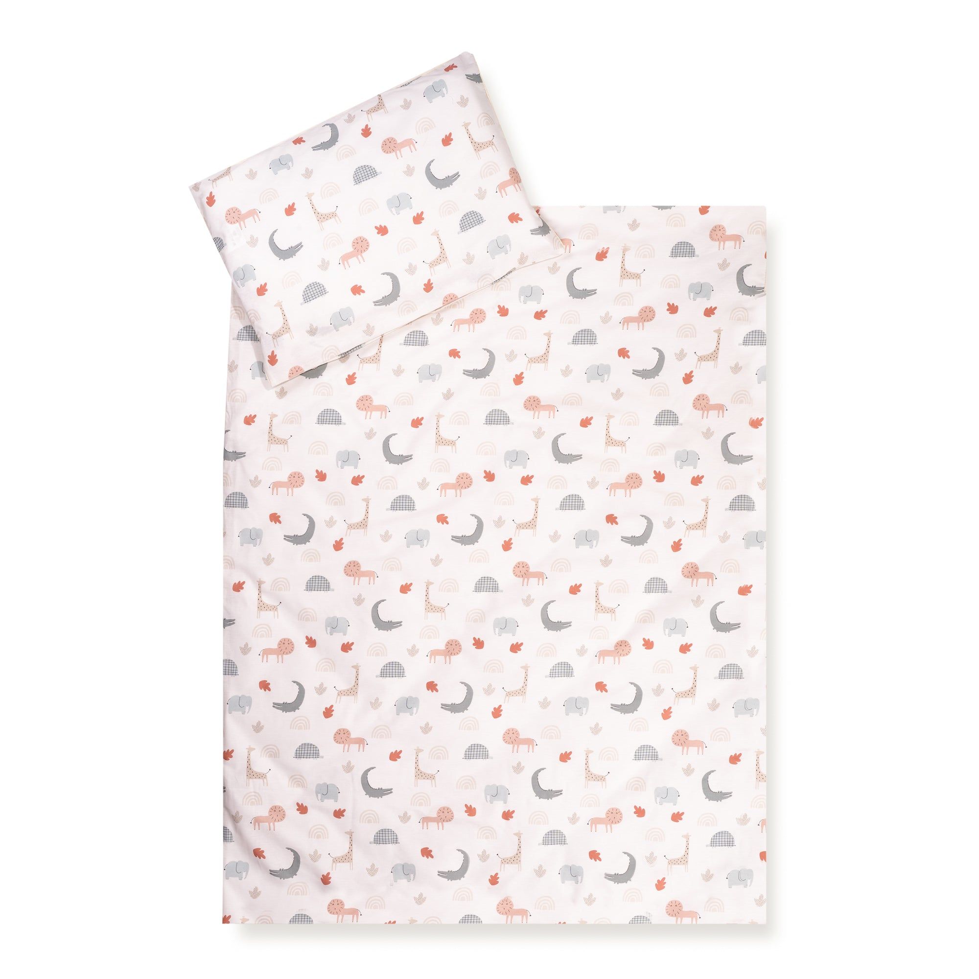 Julius Zöllner Baby Bedding Set - 2 Pieces - Wild Friends - 100x135cm - Cotton - Multicolor