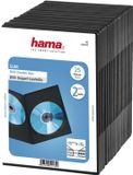 Hama Boîte double Slim pour DVD 25, Noir