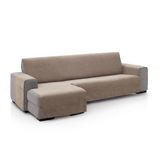 ECOMMERC3 Chaise longue-bankhoes voor linkerarm, rugleuning: 280 cm, chaise longue, effen, zacht, 100% Made in Spain