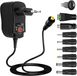Max 12W alimentation universelle (AC/DC) 3 V - 4,5 V - 5 V - 6 V - 7,5 V - 9 V - 12 V avec 8 ports DC - LED - Routeurs