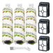 Lemige 3 Pack Multi-Surface Pet Brush Rolls 2788 & 3 Pack Vacuum Filters 1866 for Bissell CrossWave Max & HydroSteam Vacuums