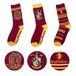 Cinereplicas Harry Potter - Gryffindor Sokken - Set van 3 - Rood