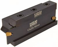 HBM 10 mm afsteekhouder met 2mm HM wisselplaat
