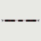 Barre stabilisatrice de porte avec zone de préhension antidérapante et extrémités en métal, 85–105 cm – Noir