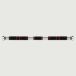 Barre stabilisatrice de porte avec zone de préhension antidérapante et extrémités en métal, 85–105 cm – Noir