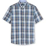 OLYMP Casual Regular Fit Overhemd Korte mouw blauw