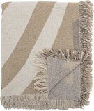 Bloomingville Orinoco Plaid - Beige/Bruin - 160x130cm - Gerecycled Katoen