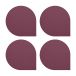 AYTM Stilla Lot de 4 Bordeaux Dessous de verre