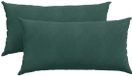 vidaXL - Zitkussens - 2 stuks - Donkergroen - 80 x 40 cm - Corduroy stof